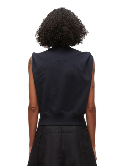 NY Lover Sleeveless Cropped Sweatshirt (Midnight)
