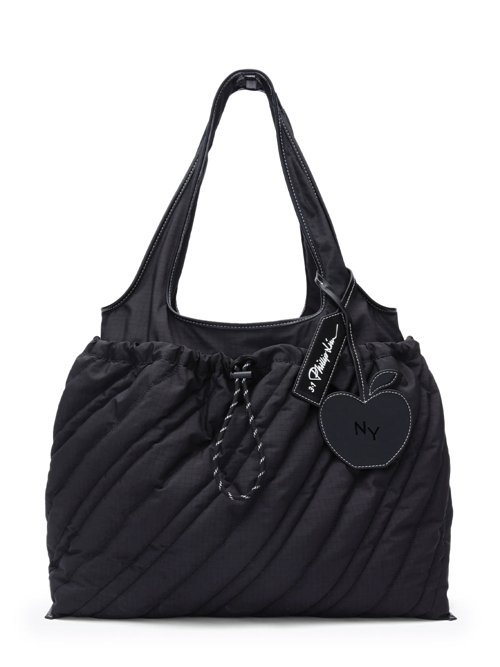 Quilted Market Tote (Black)