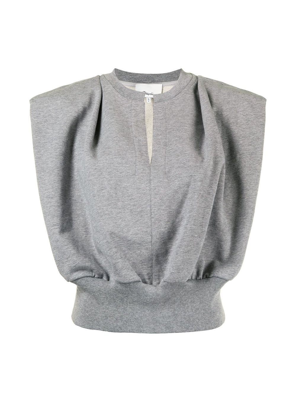 Sleeveless French Terry Top (Grey Melange)