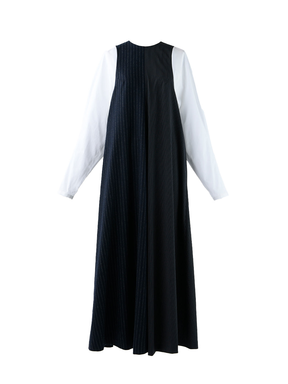 Ladie Woven Dress Dark navy