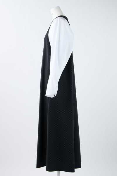 Ladie Woven Dress Dark navy