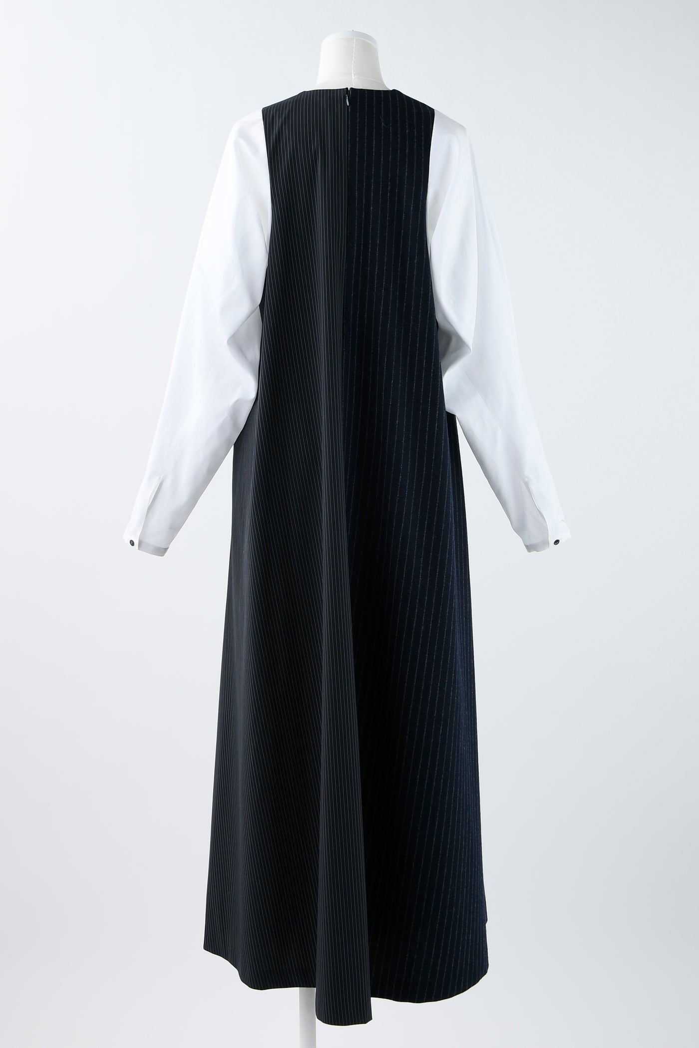 Ladie Woven Dress Dark navy