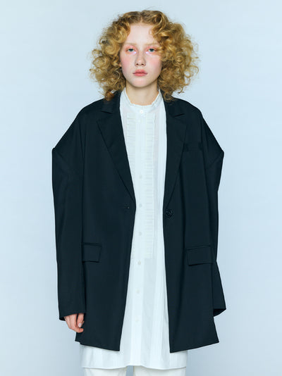 Big Shoulder Jacket Black