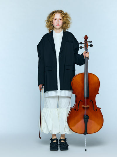 Big Shoulder Jacket Black