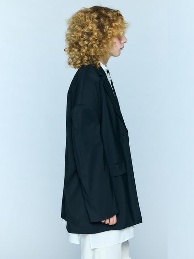 Big Shoulder Jacket Black