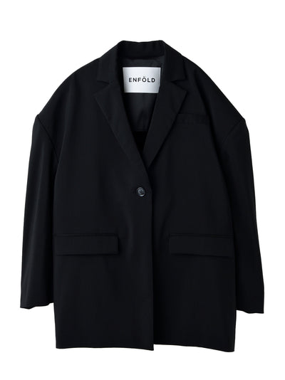 Big Shoulder Jacket Black