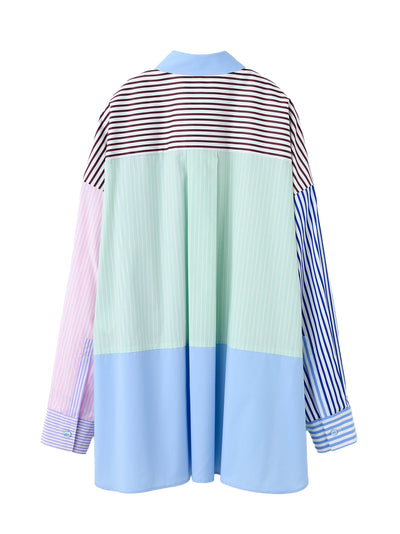 Multi-Stripe Big Shirt Multi