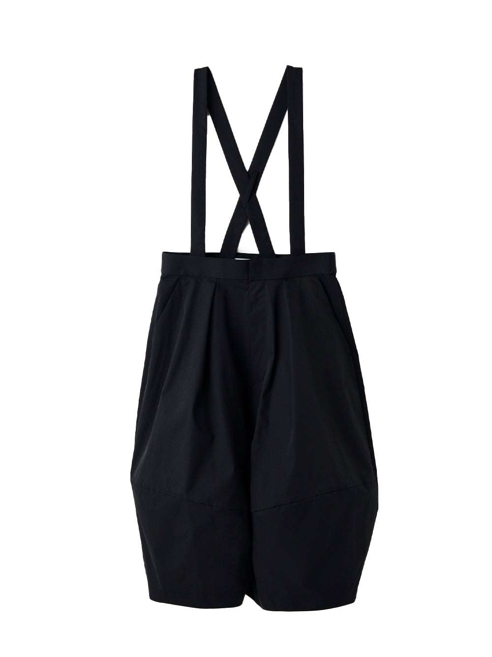 3D Bermuda Overalls Black