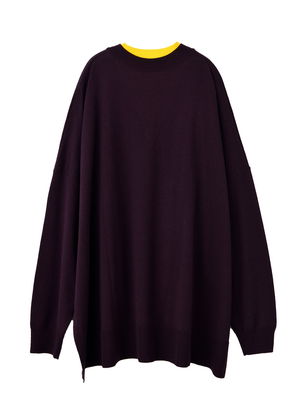 High Gauge Layered Pullover Bordeaux