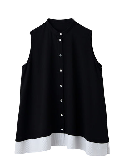 Layered A-Line Tanktop Black