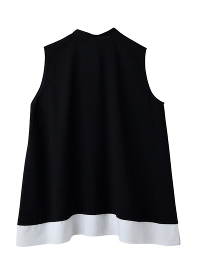 Layered A-Line Tanktop Black