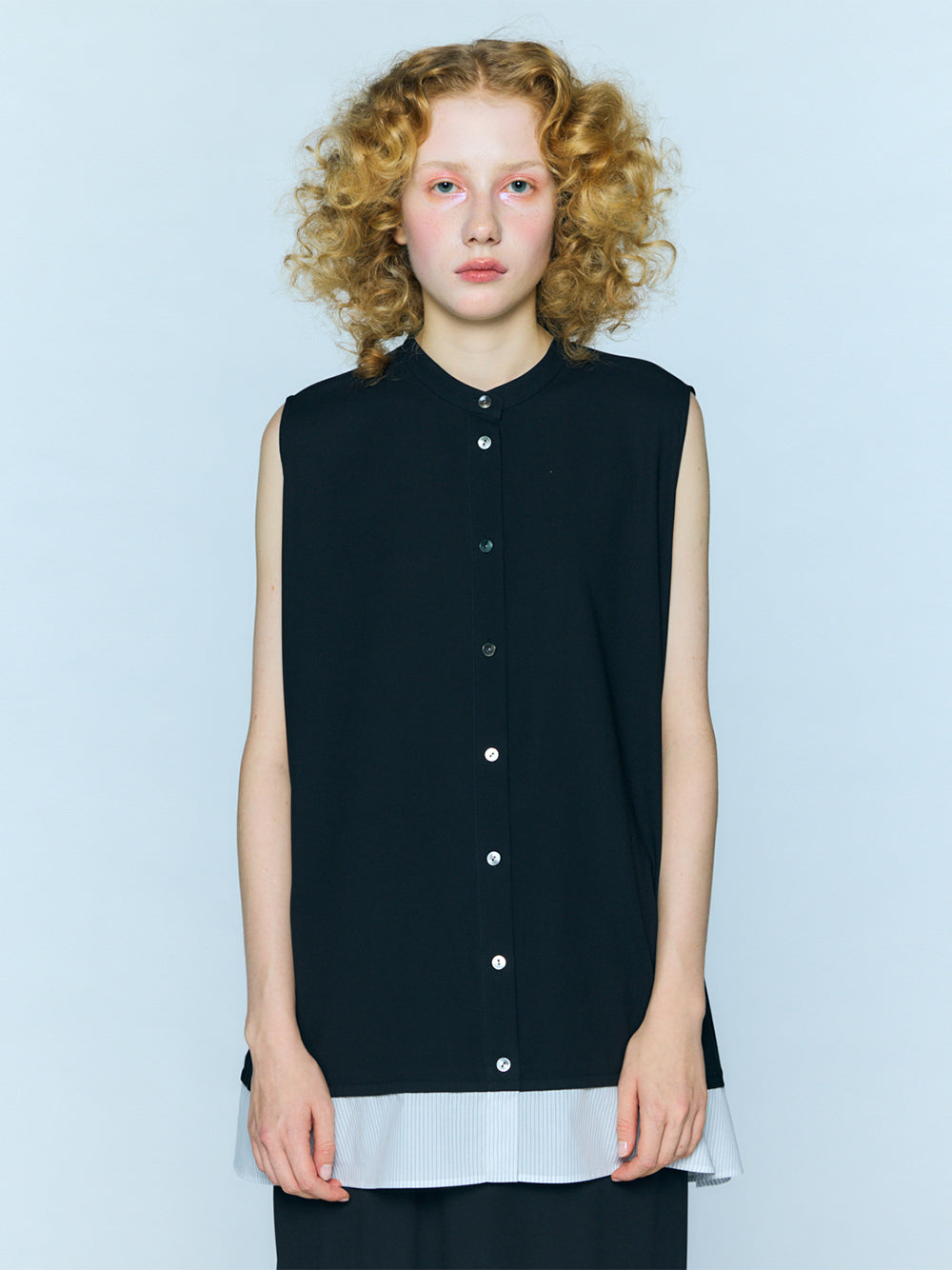 Layered A-Line Tanktop Black