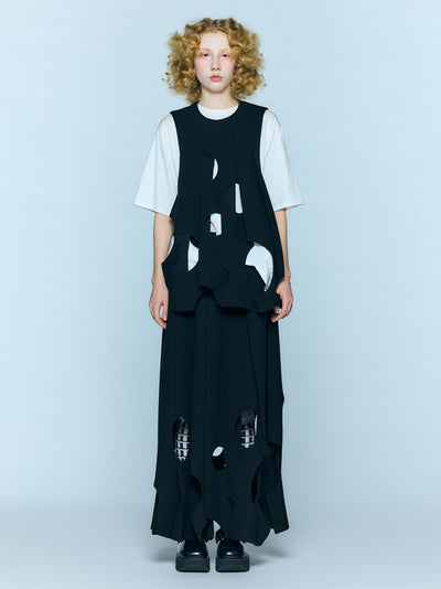 Tone Hole Skirt Black
