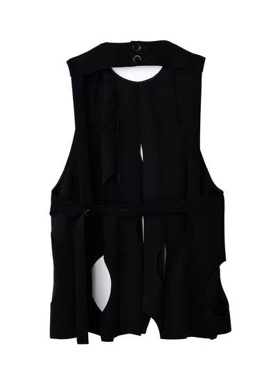 Tone Hole Vest Black