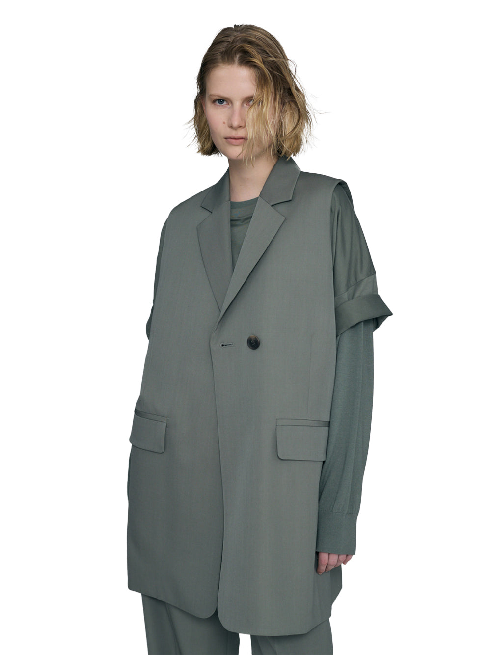 Tailored Vest Gray