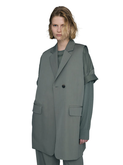 Tailored Vest Gray