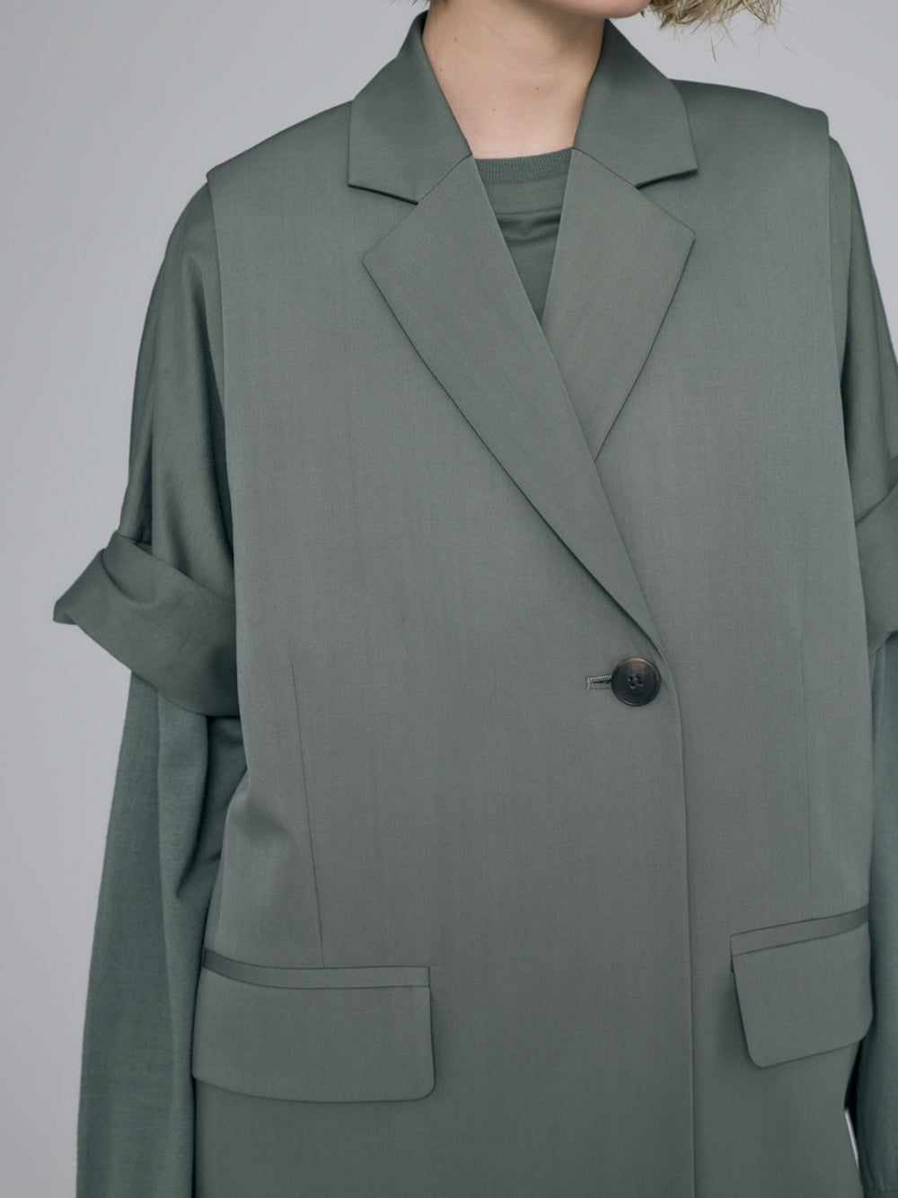Tailored Vest Gray