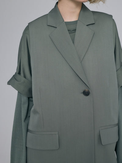Tailored Vest Gray