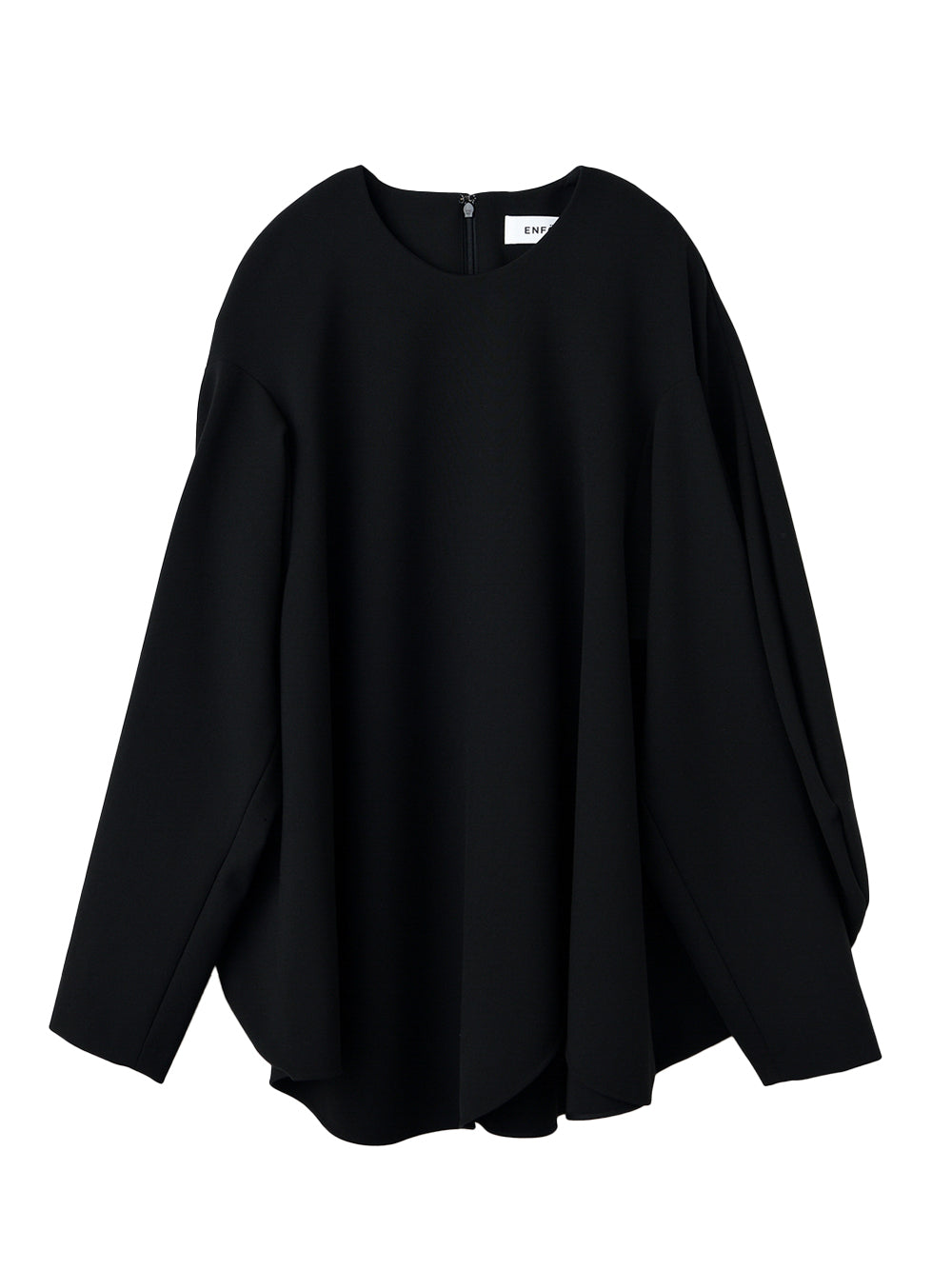 Curved Form Pullover Black