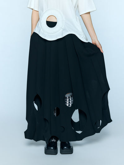 Tone Hole Skirt Black