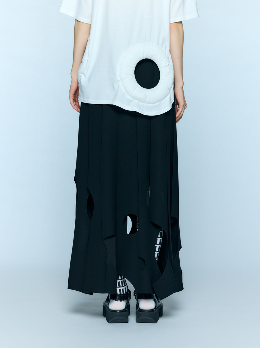 Tone Hole Skirt Black