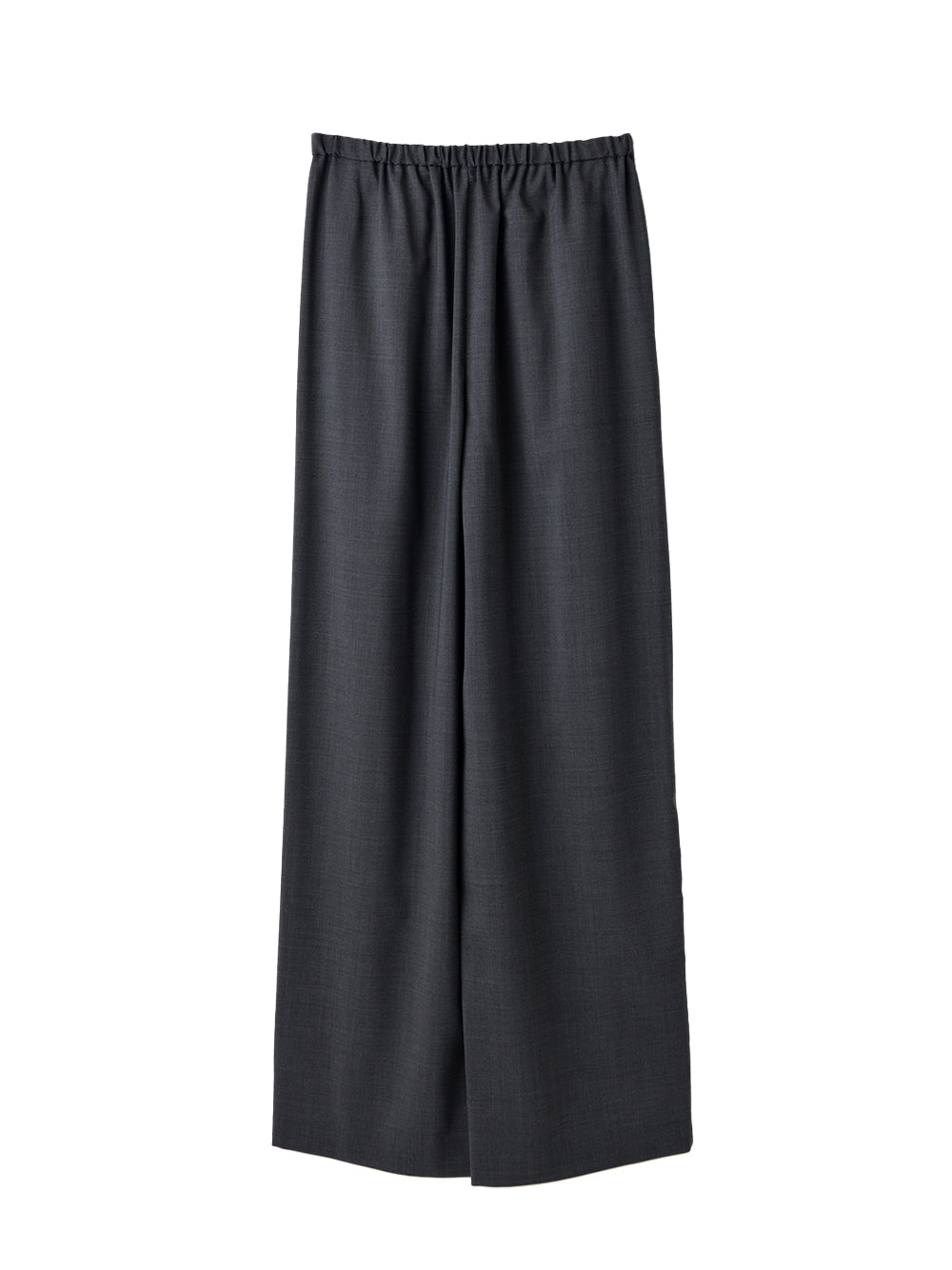 Shirt Layered Wide Pants Charcoal Gray