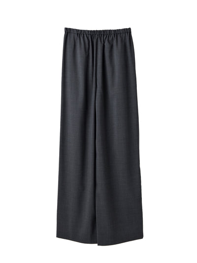 Shirt Layered Wide Pants Charcoal Gray