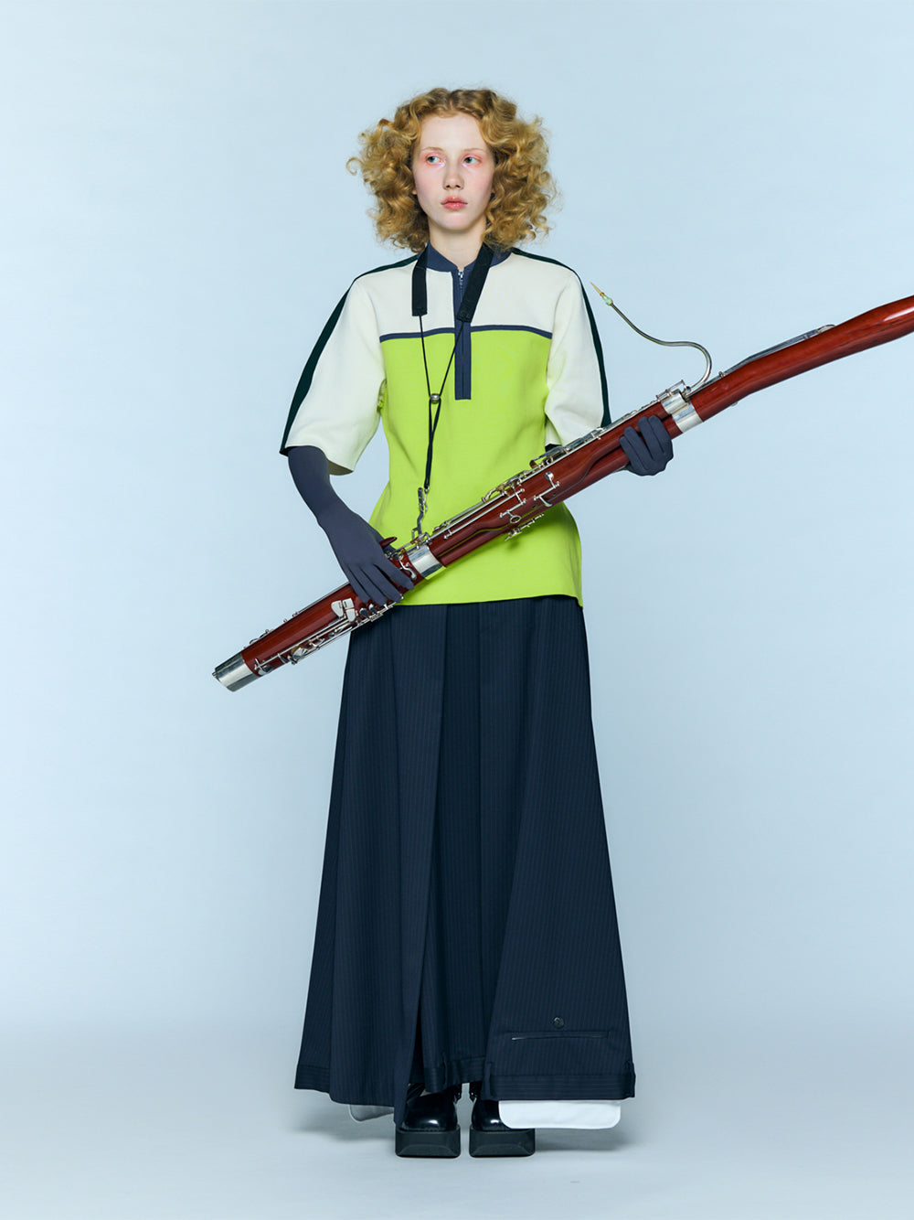 Flared Skirt Navy