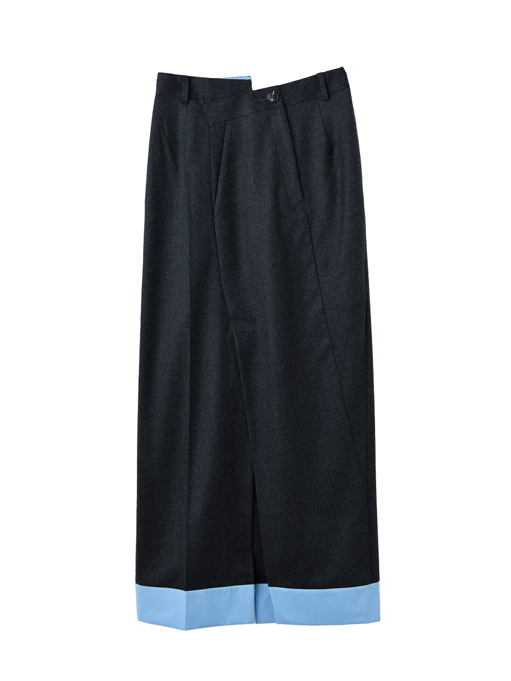 Straight Skirt Charcoal Gray