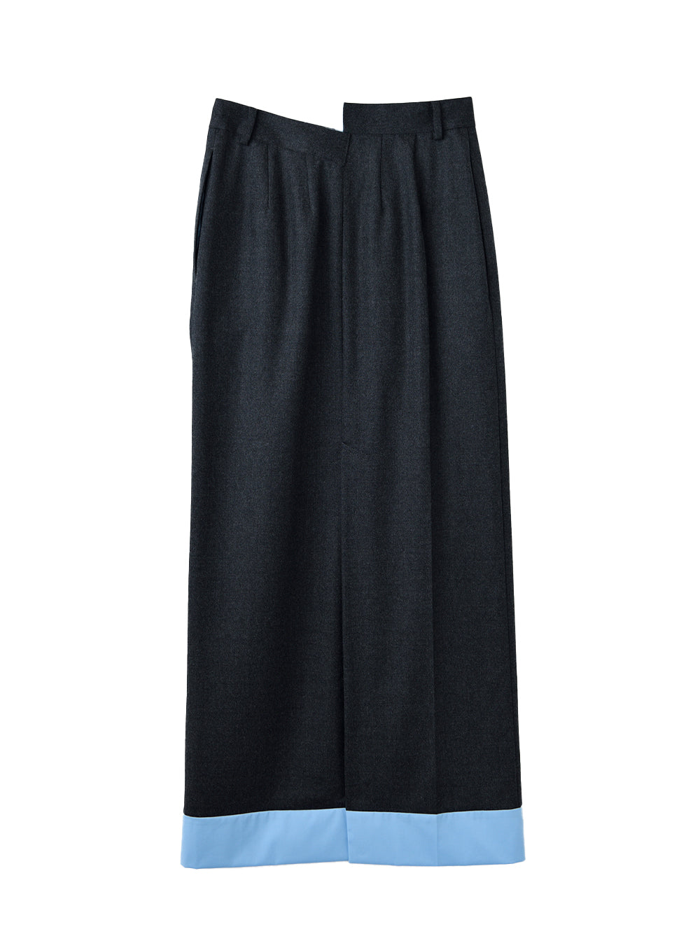 Straight Skirt Charcoal Gray
