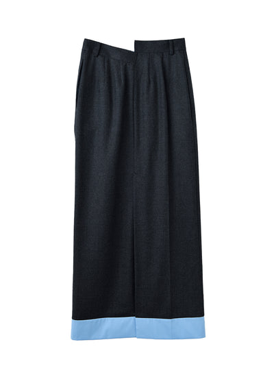 Straight Skirt Charcoal Gray
