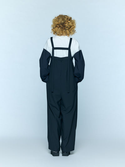 Cross Waist Overalls Black