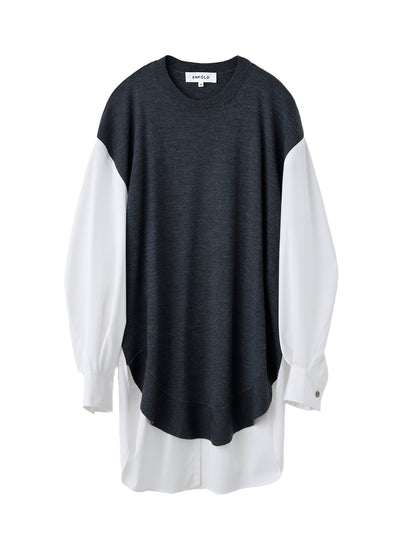 Combi Long Shirt White
