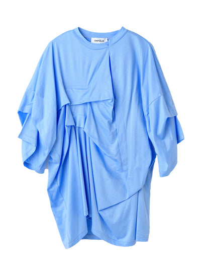 Design Tucked T-Shirt Light Blue