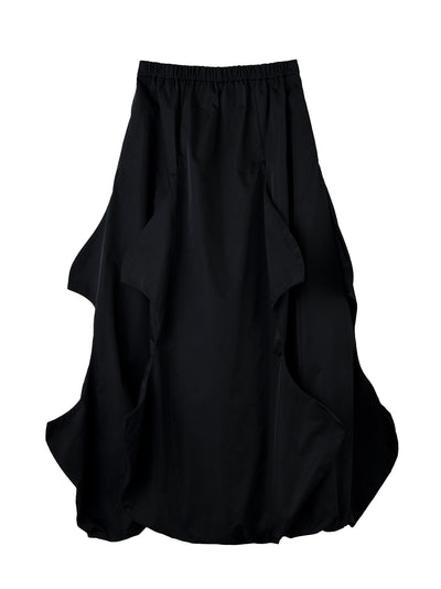 Odd-Shaped Skirt Black