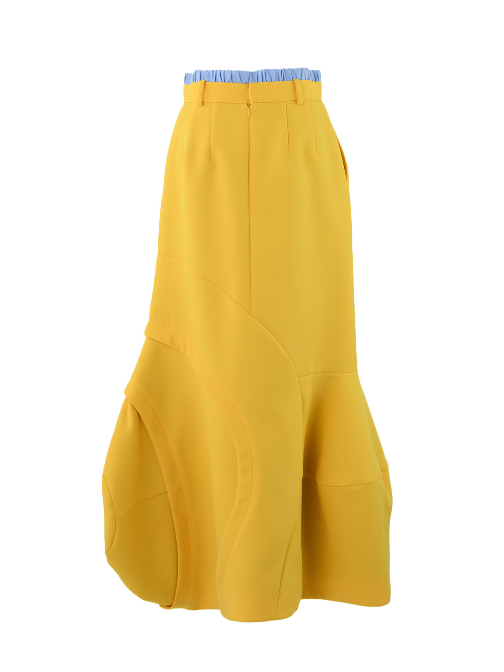 3D Mermaid Skirt Yellow