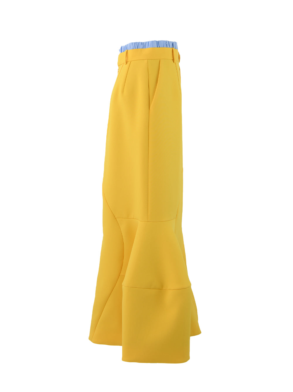 3D Mermaid Skirt Yellow