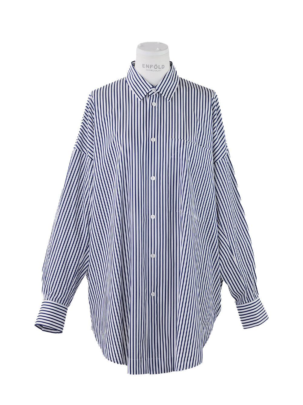 Stripe Circle Shirt Blue