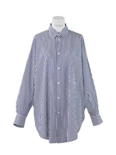 Stripe Circle Shirt Blue