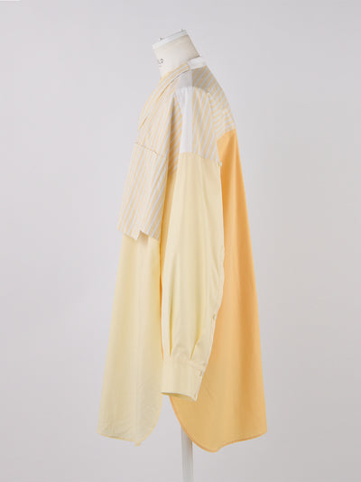 Summer Loose Shirt Light Yellow