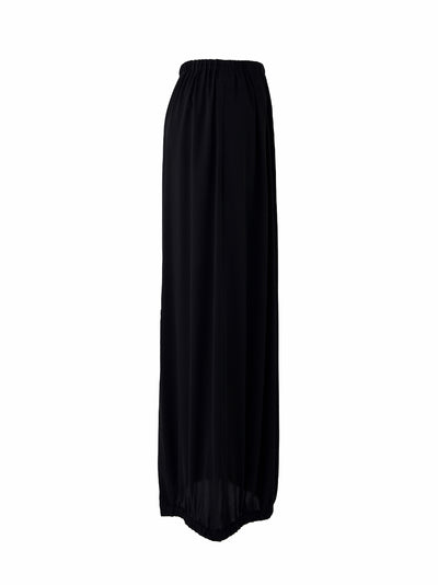 Gather Straight Skirt Black