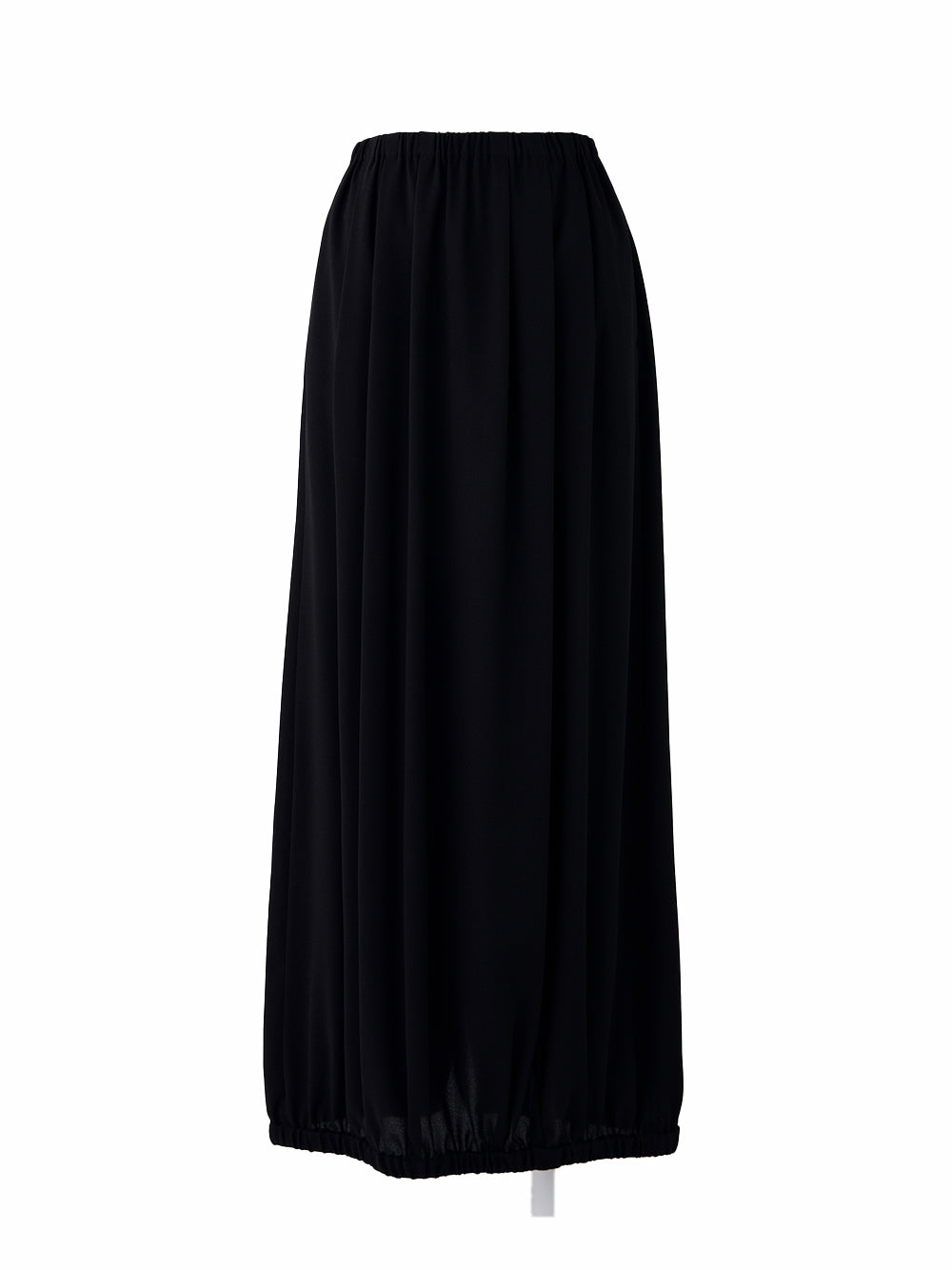 Gather Straight Skirt Black