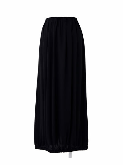 Gather Straight Skirt Black