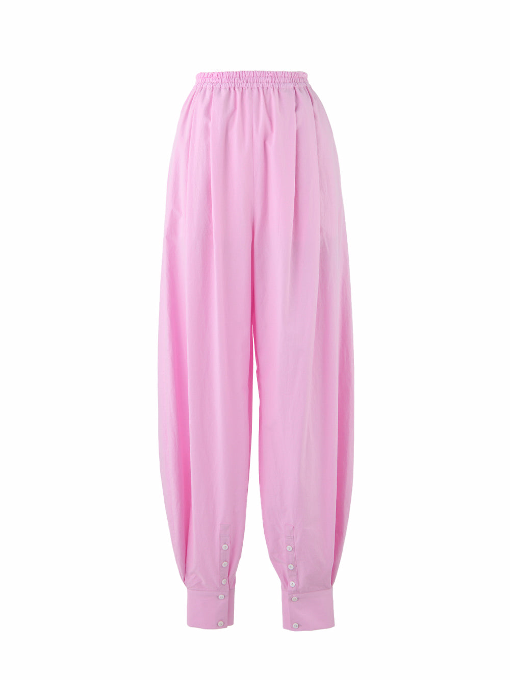 Curve-Hem Jogger Pants Light Pink