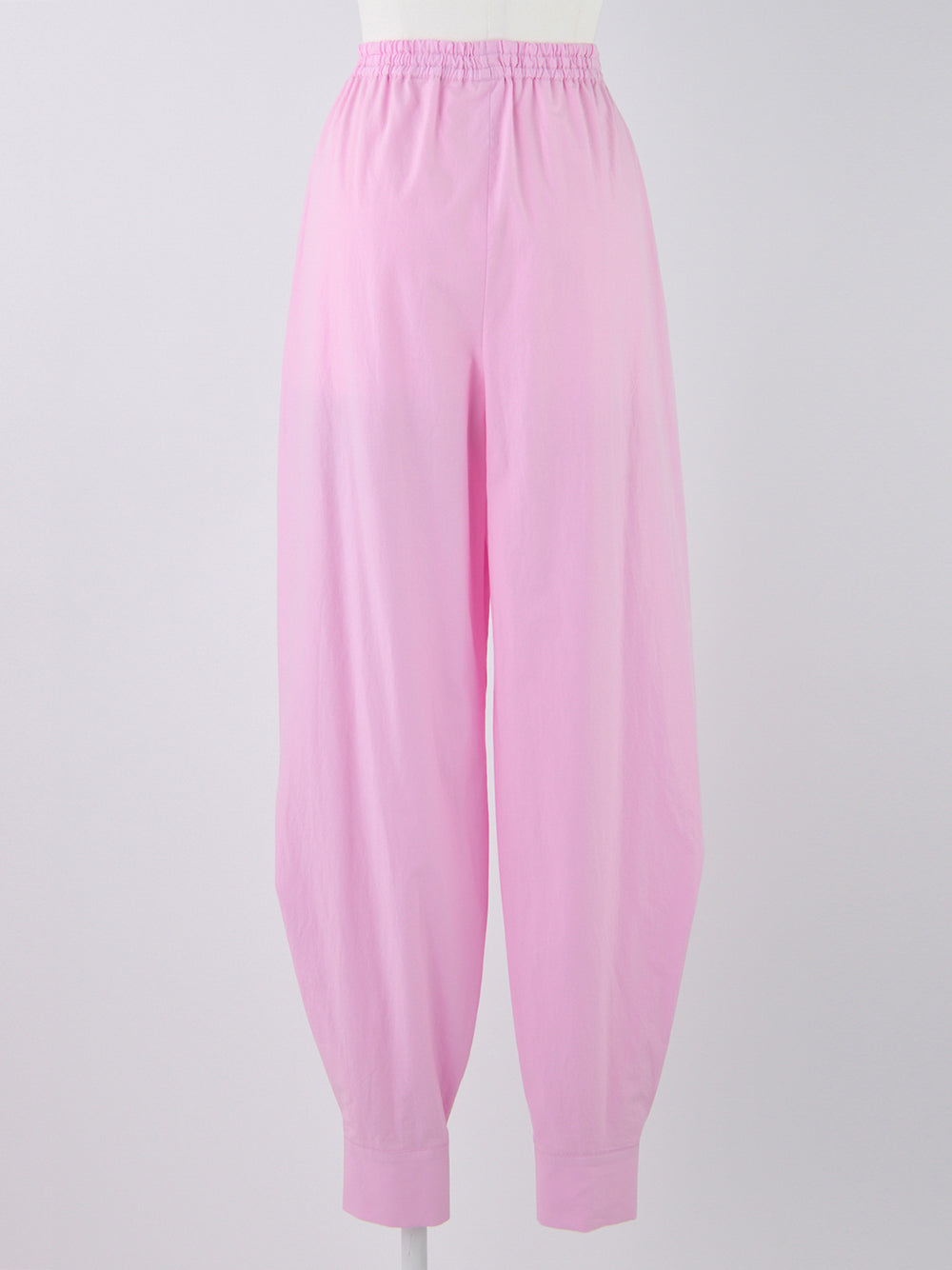 Curve-Hem Jogger Pants Light Pink