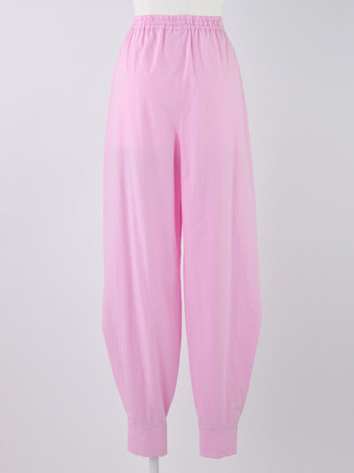 Curve-Hem Jogger Pants Light Pink