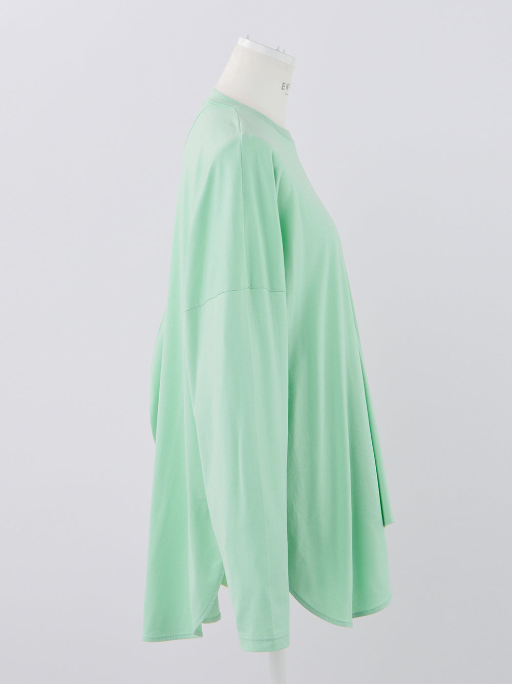 Asymmetrical Draped Long T-Shirt Light Mint