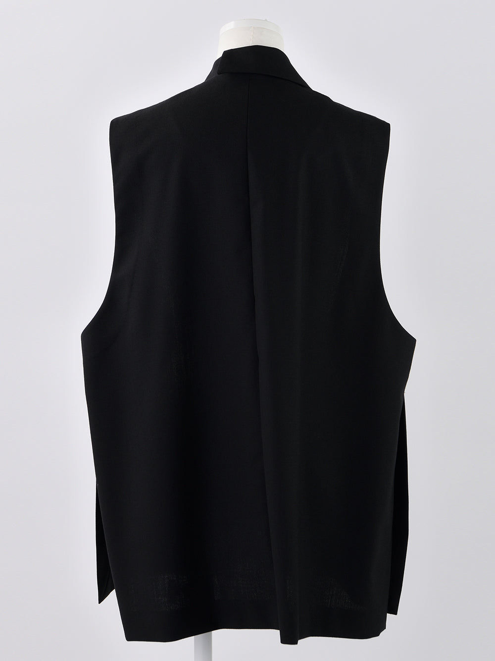 Wide Tailored Vest Black