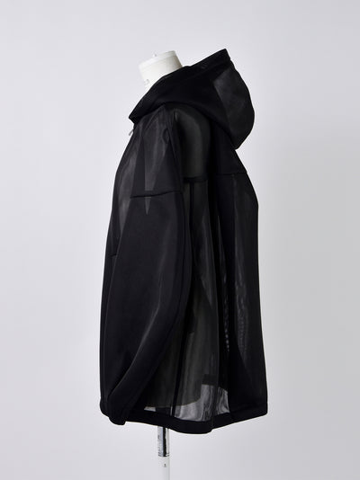 Sheer 3D Hoodie Black