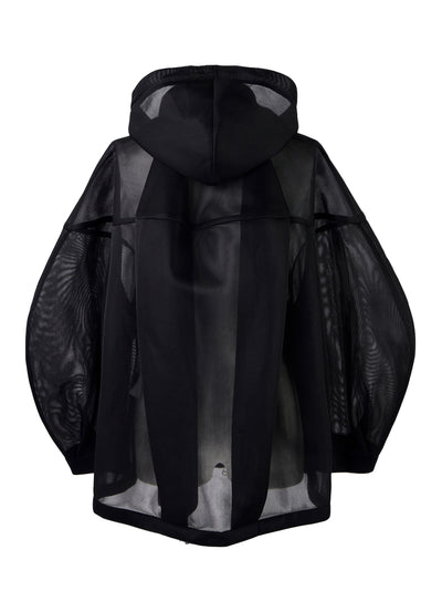 Sheer 3D Hoodie Black